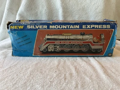 Tren de juguete vintage años 60 “Silver Mountain Express” con caja original Foto 1 de 4