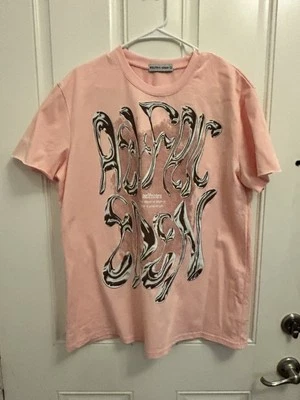 Aelfric Eden Pink large Graphic big logo raw Design Shirt urban Streetwear L - Image 1 of 4