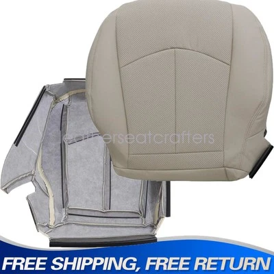 Cubierta de asiento de cuero inferior para pasajero 03-2009 apta para Mercedes-Benz E300 E350 bronceado Foto 1 de 4