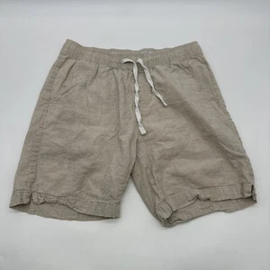 Tenth + Ocean Washable Linen Shorts Men M Beige Solid Pockets ..#31723 - Picture 1 of 10