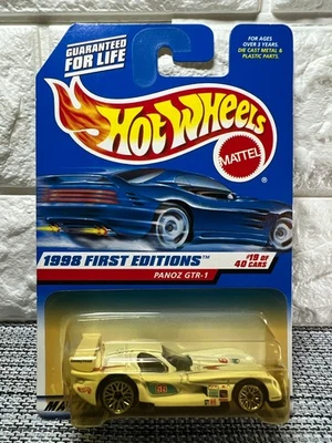 Hot Wheels 1998 First Editions #19 of 40 Cars Panoz GTR-1 Collector #657 White - Image 1 of 4