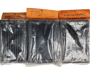 Vintage Tandy realistische Auto Lautsprecher Gitter x 3 Italien NOS Classic Vintage 80er - Bild 1 von 11