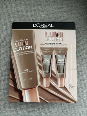 *2 PACK* L'Oreal True Match LUMI GLOTION MEDIUM Glow Enhancer 903 - NEW & SEALED - Image 1 of 4
