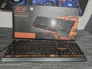 K803 AFX Gaming Keyboard, Firefight MK01 Tested Bkxed Fully Working  - Picture 1 of 13