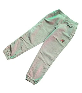 Vintage 90s Surf Style Iridescent Reflective Windbreaker Pants Size Medium - Picture 1 of 7
