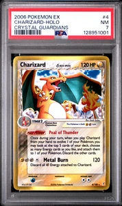 Pokémon Ex Charizard 2006 Holo Crystal Guardians 4/100 PSA 7 - Imagen 1 de 2