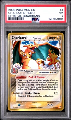 2006 Pokemon ex Charizard Holo Crystal Guardians 4/100 PSA 7 - Image 1 of 2