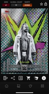 DIGITAL TOPPS WWE SLAM Tyler Bate FINEST 25 ICONIC CHECKERBOARD Read - Picture 1 of 3