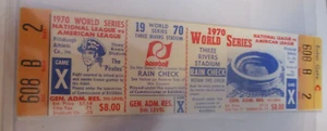 1970 PITTSBURGH PIRATES Phantom World Series Full Ticket THREE RIVERS Stadium - Picture 1 of 2