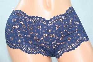 Navy Blue Floral Lace Body by Victoria Shortie by Victoria's Secret Size XS - Picture 1 of 2