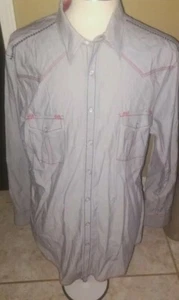Rock & Roll Cowboy Saddle Stitch Snap Western Shirt - Picture 1 of 1