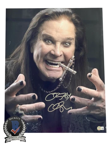 OZZY OSBOURNE SIGNED AUTOGRAPH 16X20 PHOTO BECKETT BAS PRINCE OF DARKNESS 40 Cover