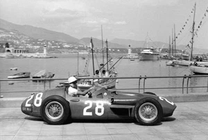 1956 Maserati 250F - Stirling Moss - Foto Poster - Bild 1 von 1