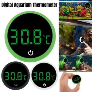 Digital Aquarium Thermometer LED Display Touch Screen Water Temperature Meter - Picture 1 of 17