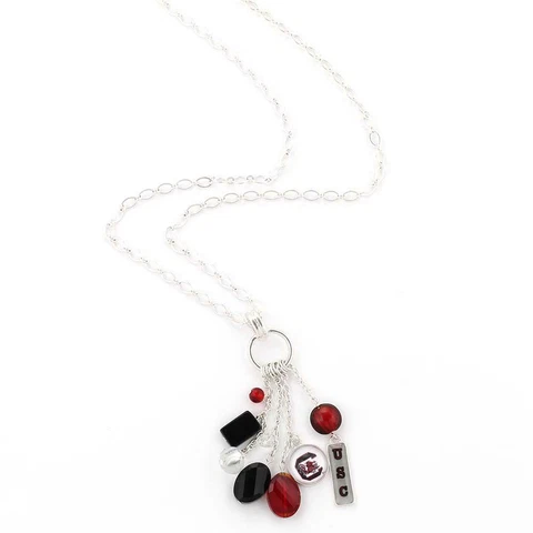 Cluster Necklace South Carolina USC Gamecocks - Boutique Closing  - Last One Cover