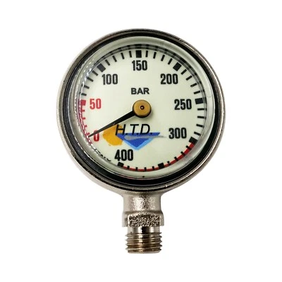 SUNLINE Finimeter Druckluft einzeln weißes Zifferblatt Beschriftung schwarz