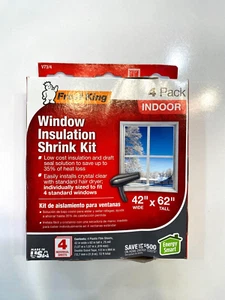 Frost King V73/4 Window Insulation Shrink Kit 4 Pack indoor NEW - Picture 1 of 8