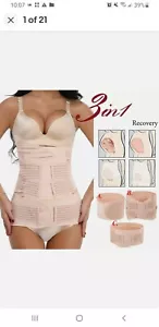 Women's Postpartum Support Recovery Belt Wrap Waist/Pelvis Postnatal Body Shaper - Picture 1 of 4