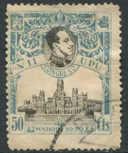 Spanien 50 Centimos 1920 blau/Centrdo Ausgabe USA u.P.U.306 - Bild 1 von 1