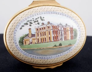 Schöne Halcyon Days Emaille Box ~ Asphalt PLC ~ Hilton Hall Staffordshire - Bild 1 von 3