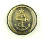 1830's-40's Republic Of Texas ? Anchor Star Navy Vintage Uniform Button N2B