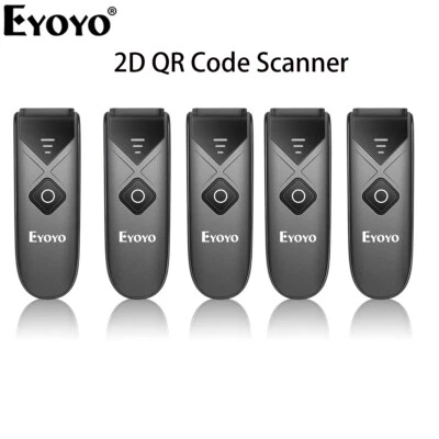 5PCS Mini 1D 2D QR Barcode Scanner Wireless Bluetooth für iPad Android Fenster - Imagen 1 de 4