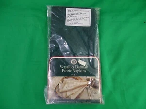 Windsor Browne Versailles Damask Fabric Napkins NIP Green Set I1 - Picture 1 of 4