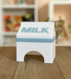 Cartón de leche escondite para mascotas - escondite temático de anime Kawaii - ¡Geckos, hámsters y más! - Imagen 1 de 8