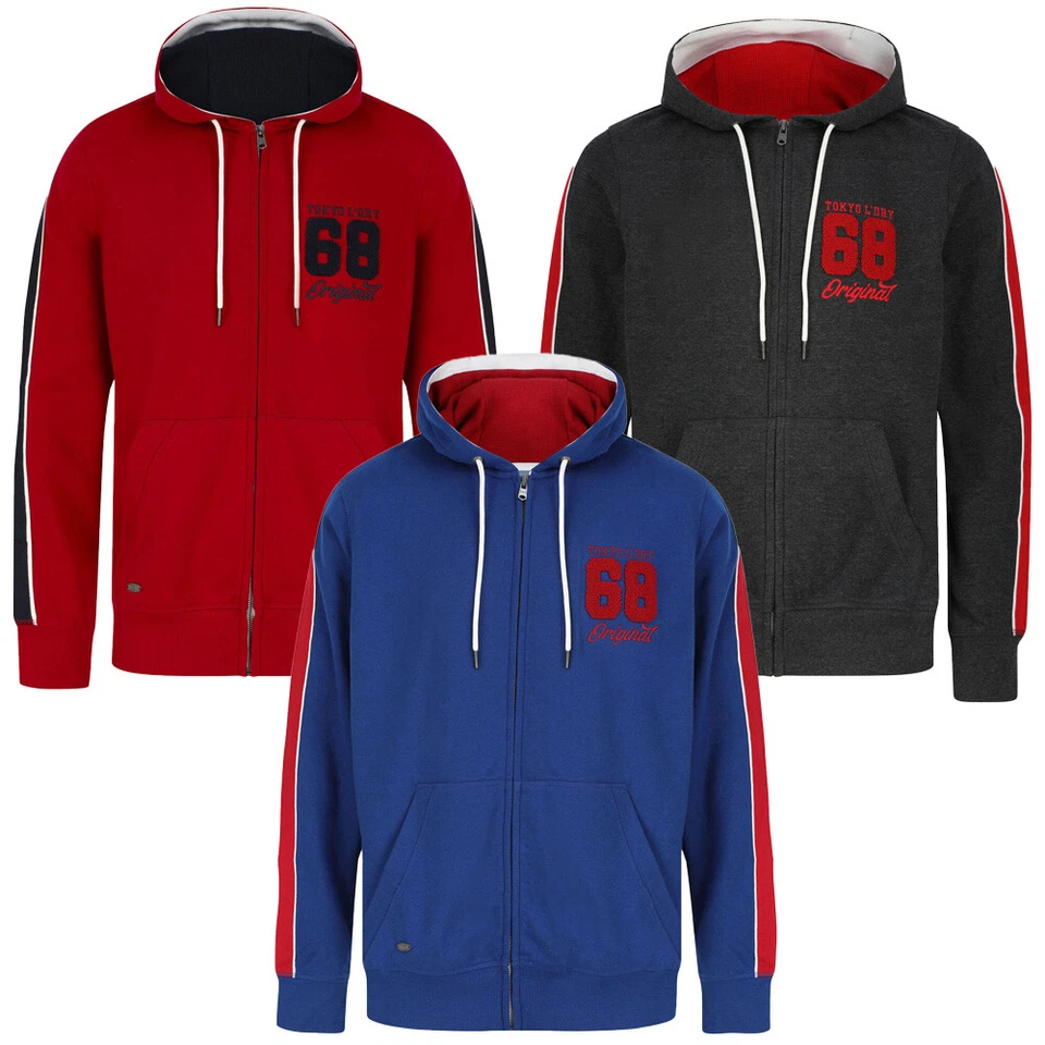 Sudadera con capucha Tokyo Lavandry para hombre con cremallera con capucha chándal Tracky Foto 1 de 1