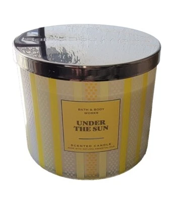 Vela de 3 mechas con tapa BBW Bath & Body Works Under The Sun Foto 1 de 4