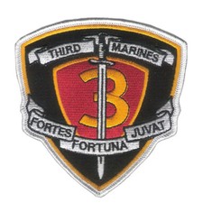 3rd Marine Regiment Patch - USMC - Korea, Vietnam, OIF, OEF, DEVIL DOG