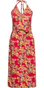 Queen Kerosin Neckholder Pencil Kleid QKU26005 Rot - Picture 1 of 2