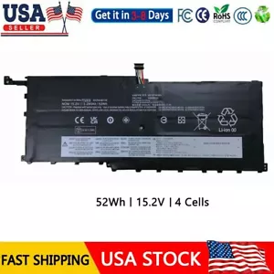 00HW028 00HW029 Laptop Battery For Lenovo Thinkpad X1 Carbon 4th Gen 4 2016 52Wh - Picture 1 of 8