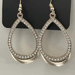 Paparazzi Jewelry Rose Goldtone Dangle Drop Fish Hook Earrings - Picture 1 of 6