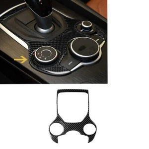 1Pcs For Alfa Romeo Giulia 2017-19 Carbon Fiber Gear Shift Box Panel Trim Cover - Picture 1 of 9