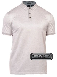 NWT Hugo Boss Black Label Micro Pattern Mercerized Jacquard Polo Shirt Size 2XL - Picture 1 of 9