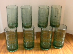 9 Anchor Hocking Manchester Tartan Plaid Green Glasses Tumbler 16 oz - Picture 1 of 10
