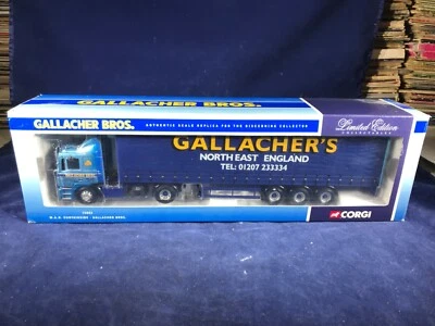 K-47 CORGI 1:50 SCALE DIE CAST TRUCK  - 75803 MAN CURTAINSIDE - GALLACHER BROS. - Image 1 of 4