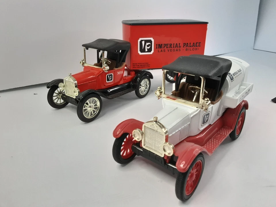 1918 Ford Cab And Trailer And 1918 Tanker Bank  Imperial Palace Casino Set - Image 1 of 4