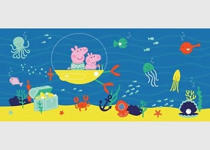 Wall mural Peppa Pig wallpaper baby bedroom panoramic poster decor 170x75cm - Picture 1 of 3