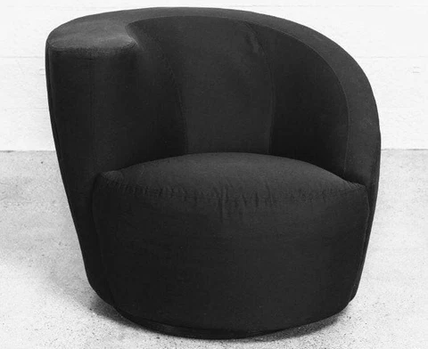 Vladimir Kagan Nautilus Swivel Lounge Chair Cover