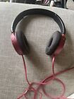 Sony Headphones Wired Foldable Stereo Headset Earphones - Red