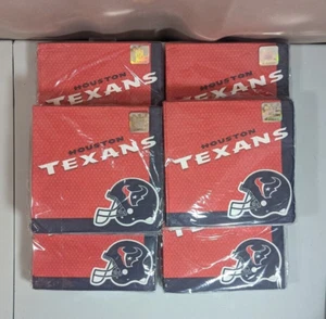 New Lot of 6 Packs of (36) 2 Ply Napkins (216 Total Houston Texans NFL - Picture 1 of 2
