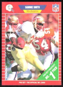 1989 8187C Pro Set Sammie Smith Rookie Miami Dolphins #502 - Picture 1 of 2
