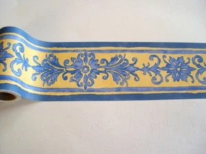 6 Rollen selbstklebende Bordüren je 5m x 10,7cm Renaissance blue blau 61456 (6) - Bild 1 von 3