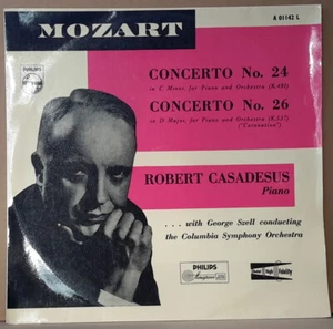 PHILIPS A 01142 L ED 1 MOZART - CONCERTOS FOR PIANO & ORCH CASADESUS SZELL AUS - Picture 1 of 3
