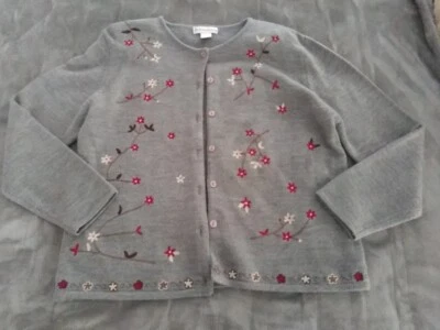 Cardigã feminino Dress Barn 100% acrílico tamanho G - Imagem 1 de 4