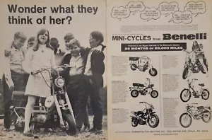 1969 2pg Benelli Mini Cicli Stampa Pubblico Buzzer Dynamo Maverick Hornet Super Mini - Foto 1 di 1