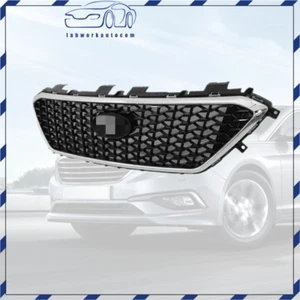 For Hyundai Sonata 2015 16 17 Front Upper Grille Chrome Honeycomb Without Hole - Picture 1 of 12