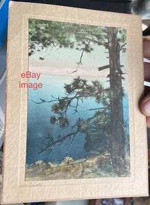 Vintage ca.1920’s LAKE TAHOE & Mount Tallac? in Distance Handcolored PHOTOGRAPH - Picture 1 of 4